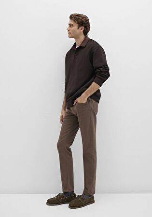 Marcus Kahverengi Comfort Gabardin Pantolon 0035190680