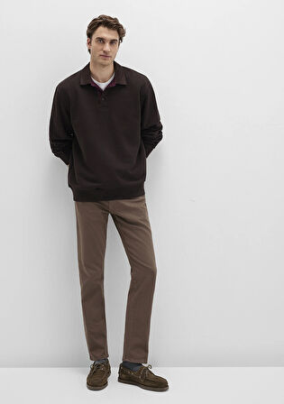 Marcus Kahverengi Comfort Gabardin Pantolon 0035190680