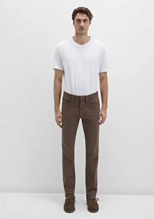 Marcus Kahverengi Comfort Gabardin Pantolon 0035190680