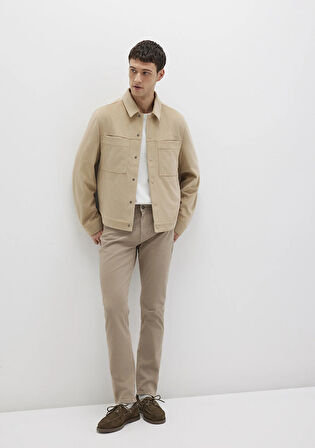 Marcus Mavi Black Açık Kahverengi Gabardin Pantolon 0035190689