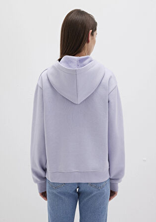 Mavi 167299-70531 Kapüşonlu Lila Basic Sweatshirt