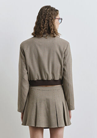 Potikare Kahverengi Bomber Ceket 1110773-87491