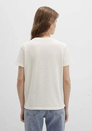 Baskılı Bej Tişört 1613348-70072