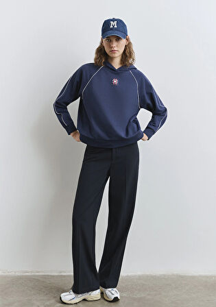 Çizgili Lacivert Pantolon 1011028-91007