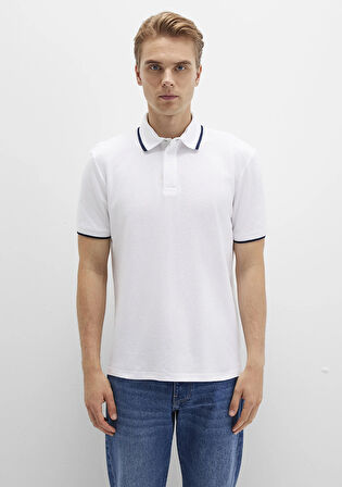 Beyaz Polo Tişört 0612893-620