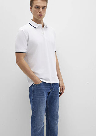 Beyaz Polo Tişört 0612893-620