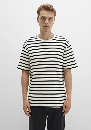 Siyah Çizgili Tişört 0612860-900