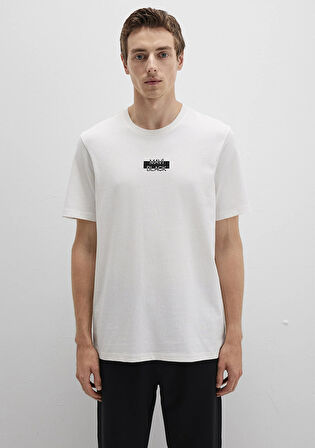 Mavi Black Baskılı Beyaz Tişört 0612873-70057