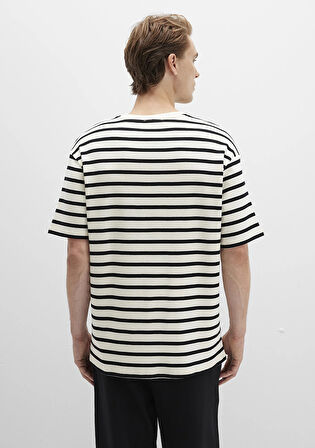 Siyah Çizgili Tişört 0612860-900