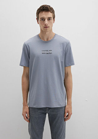 Mavi Black Baskılı Mavi Tişört 0612867-86584