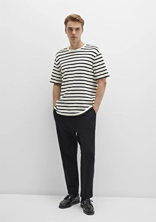 Siyah Çizgili Tişört 0612860-900