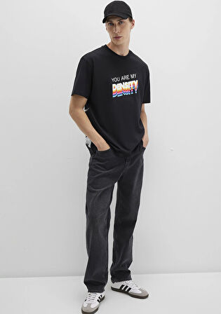 Rick And Morty Baskılı Siyah Tişört 0612924-900