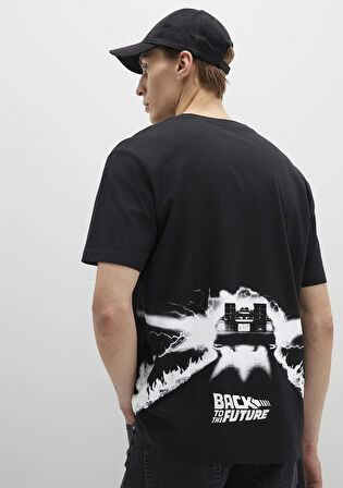 Rick And Morty Baskılı Siyah Tişört 0612924-900