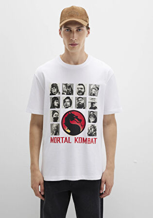 Mortal Kombat Baskılı Siyah Tişört 0612921-620