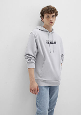 Mavi Logo Baskılı Gri Sweatshirt 0S10395-70075