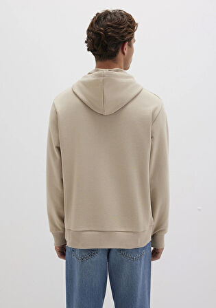 Mavi Logo Baskılı Bej Sweatshirt 0S10395-70004