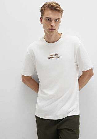 Baskılı Ekru Tişört 0612836-70057