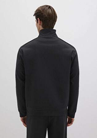 Yarı Fermuarlı Siyah Sweatshirt 0S10387-900