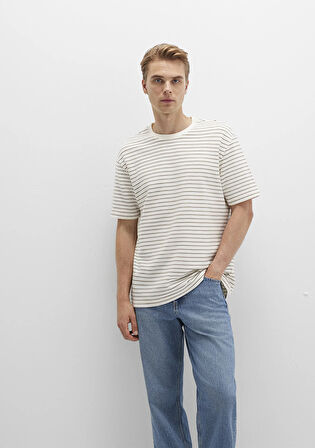 Kahverengi Çizgili Tişört 0612831-71816