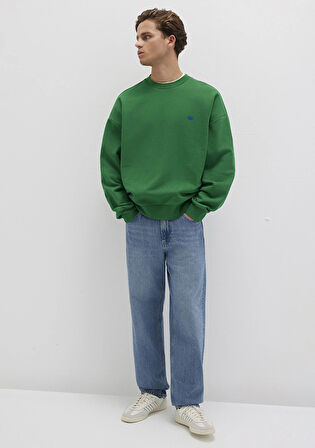 Bisiklet Yaka Yeşil Sweatshirt 0S10415-85916