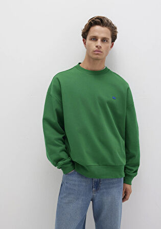 Bisiklet Yaka Yeşil Sweatshirt 0S10415-85916