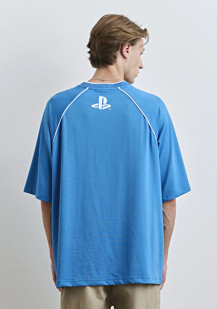PlayStation Baskılı Mavi Tişört 0612939-70772