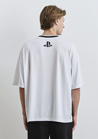 PlayStation Baskılı Beyaz Tişört 0612938-620