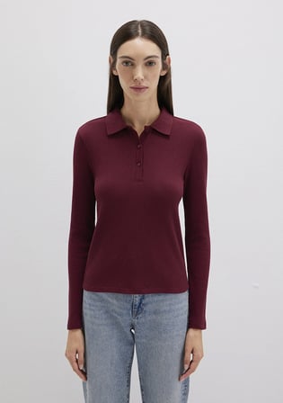 Bordo Polo Tişört 1613413-70394