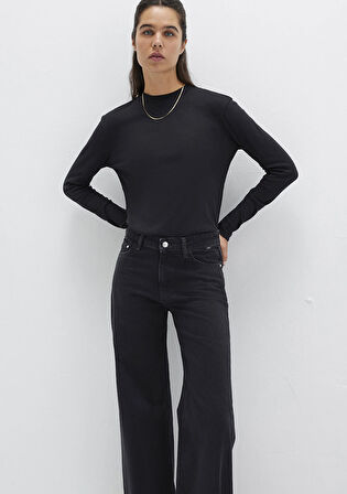 Siyah Uzun Kollu Tişört 1613352-900