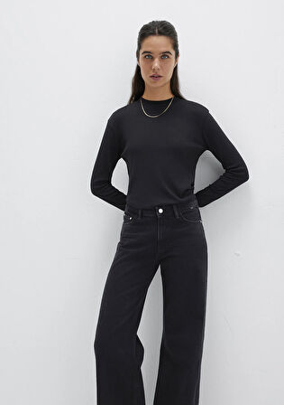 Siyah Uzun Kollu Tişört 1613352-900