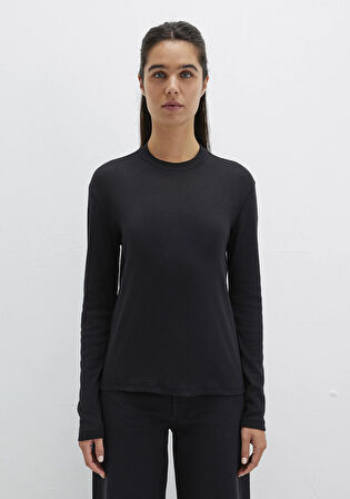 Siyah Uzun Kollu Tişört 1613352-900