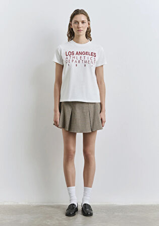 Baskılı Ekru Tişört 1613375-70057