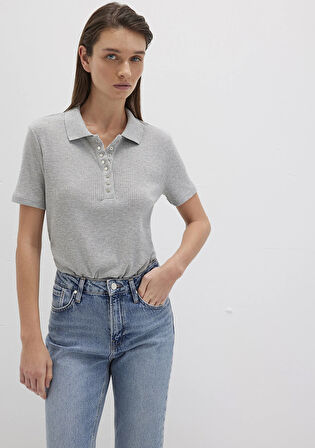 Gri Polo Tişört 1613353-83096