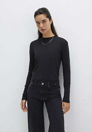 Siyah Uzun Kollu Tişört 1613352-900