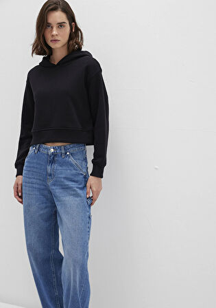 Kapüşonlu Siyah Sweatshirt 1S10386-900