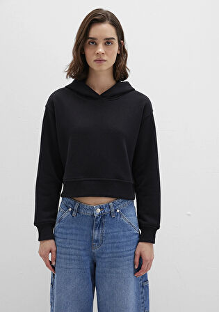 Kapüşonlu Siyah Sweatshirt 1S10386-900