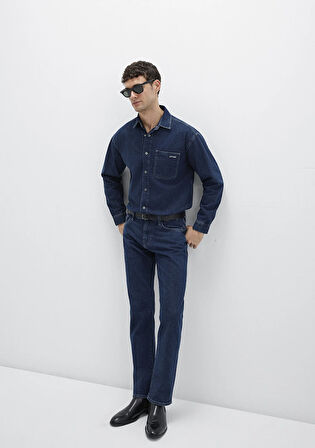 Martin Mavi Black Koyu Puslu Mavi Jean Pantolon 0037890982