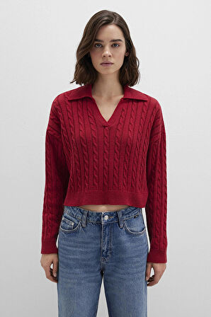 Mavi Kadın Polo Yaka Kazak M1710717-70391