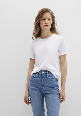 Beyaz Basic Tişört 1613406-620