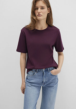 Bordo Basic Tişört 1612916-70434