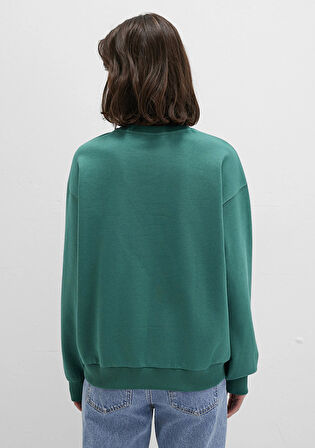 Mavi Logo Baskılı Yeşil Sweatshirt 1S10372-71918