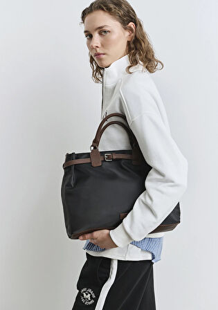 Mavi Logo Baskılı Yarı Fermuarlı Ekru Sweatshirt 1S10373-70057