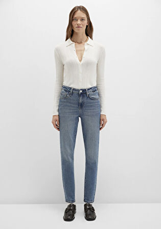 Cindy Classic Denim Gölgeli Indigo Mavisi Jean Pantolon 100277-90498