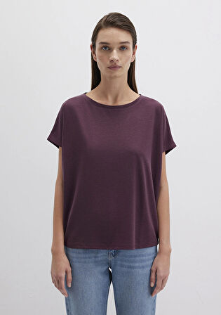 Lux Touch TENCEL TM Modal Kahverengi Basic Tişört 167245-70421