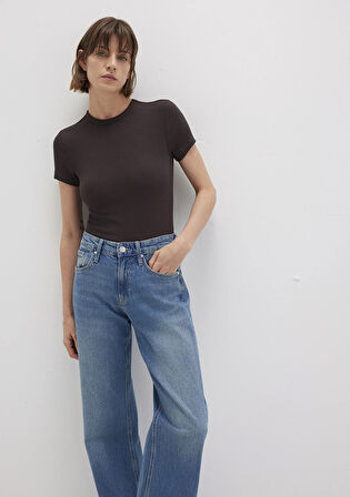 Kahverengi Basic Tişört 1613081-70240