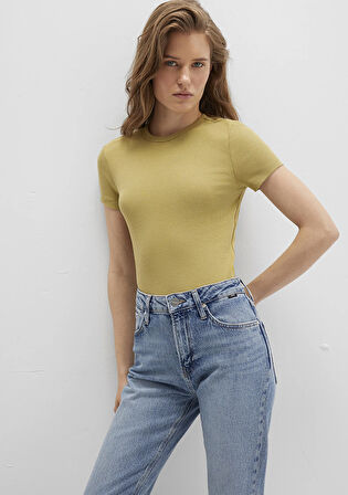 Kahverengi Basic Tişört 1613081-70217