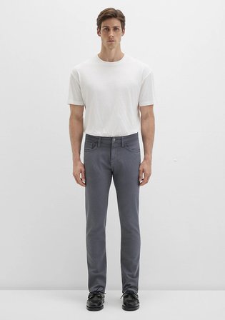 Jake Sisli Gri Gabardin Pantolon 0042290683