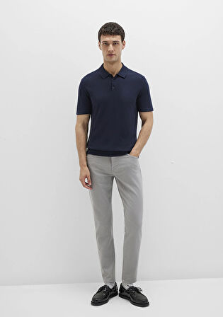 Milan Mavi Black Gri Gabardin Pantolon 0081090688