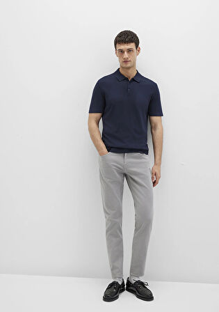 Milan Mavi Black Gri Gabardin Pantolon 0081090688