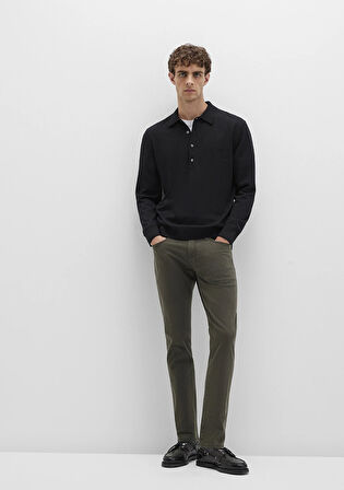 Jake Mavi Black Koyu Yeşil Gabardin Pantolon 0042290685